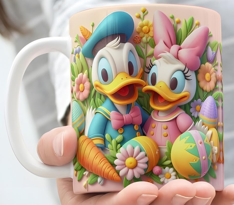 Choicecases'' Cutie Cups for Cutie Couple Lovely Cartoon Couple Printed Coffee Mug Tea Cup for Gift to Friend, Brother, Sister & Lover, Motivational Gift Mugs with Quotes 350 Ml Design_4542