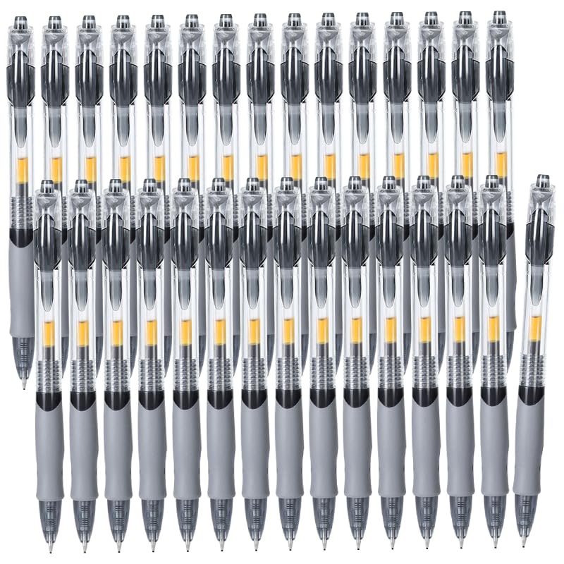 Bolígrafos Gel Negros 30 Unidades Punta 0.5mm miniatura 1