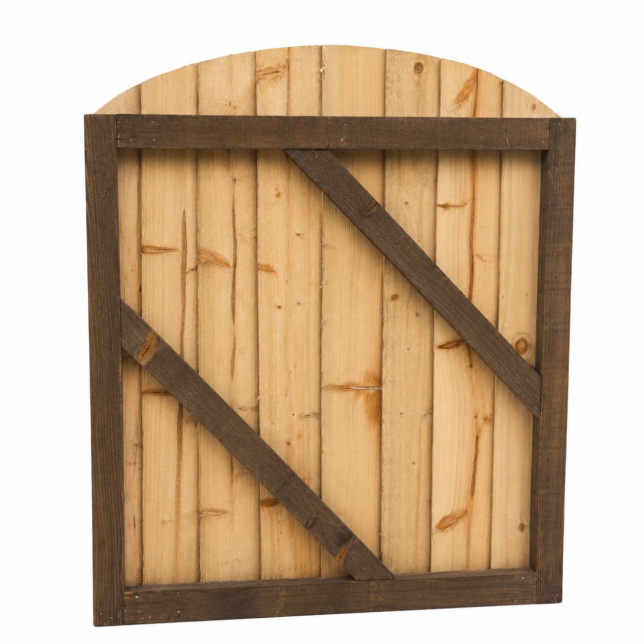 Heavy Duty Pressure Treated Wooden Dome Garden Gate 90 x 75cm