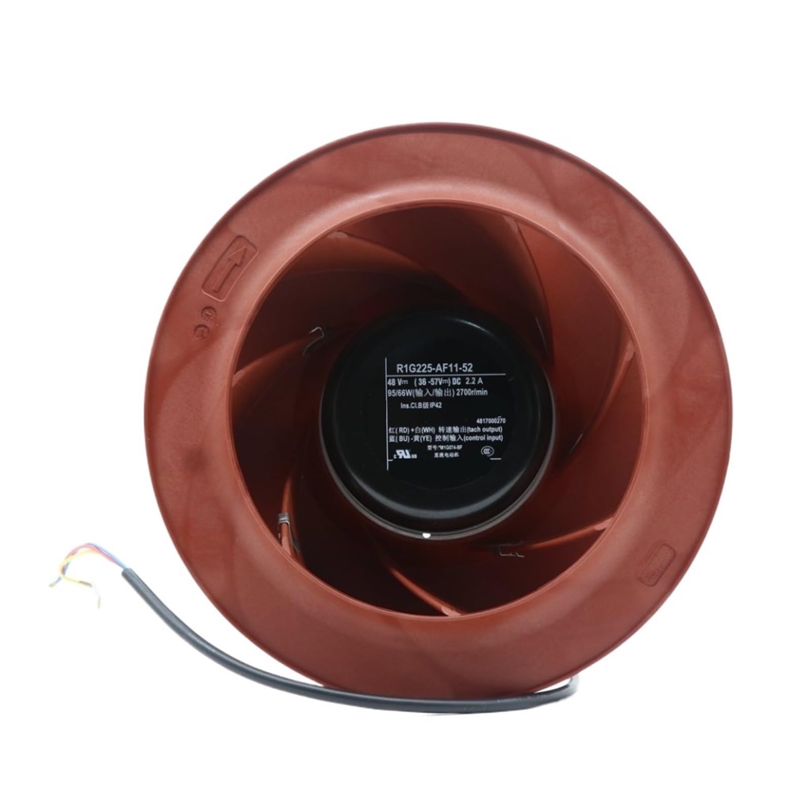 Lzikkgki One Color R1g225-Af11-21 48V Dc 225Mm 95W 2.2A Cooling Fan