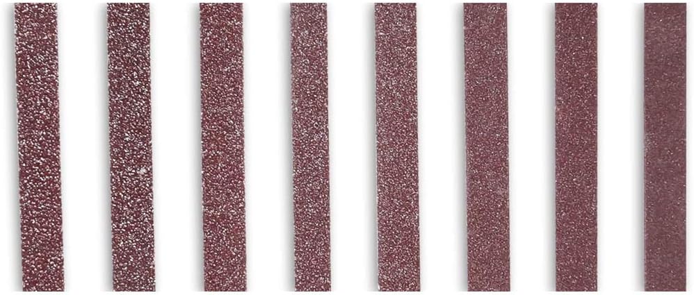 80 Electric File Sanding Belts, 13 x 451 mm or 13 x 457 mm, Set of 10 x 40 60 80 100 120 150 180 240 Grain, 13x451