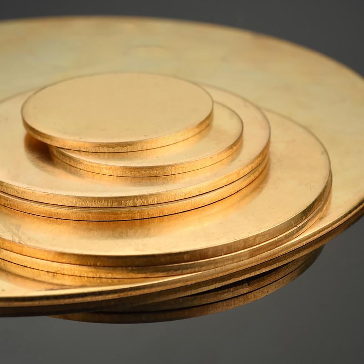 Messingblech Hat Gute Verarbeitungseigenschaften Für Kunsthandwerk, Kunstprojekte Und Elektrische Geräte Dicke 3 Mm,Diameter: 200mm(1pcs)