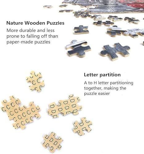 Miniatura 2 de Vantaso Rompecabezas de 1000 piezas para niños y adultos, rompecabezas de Alicia en el país de las maravillas