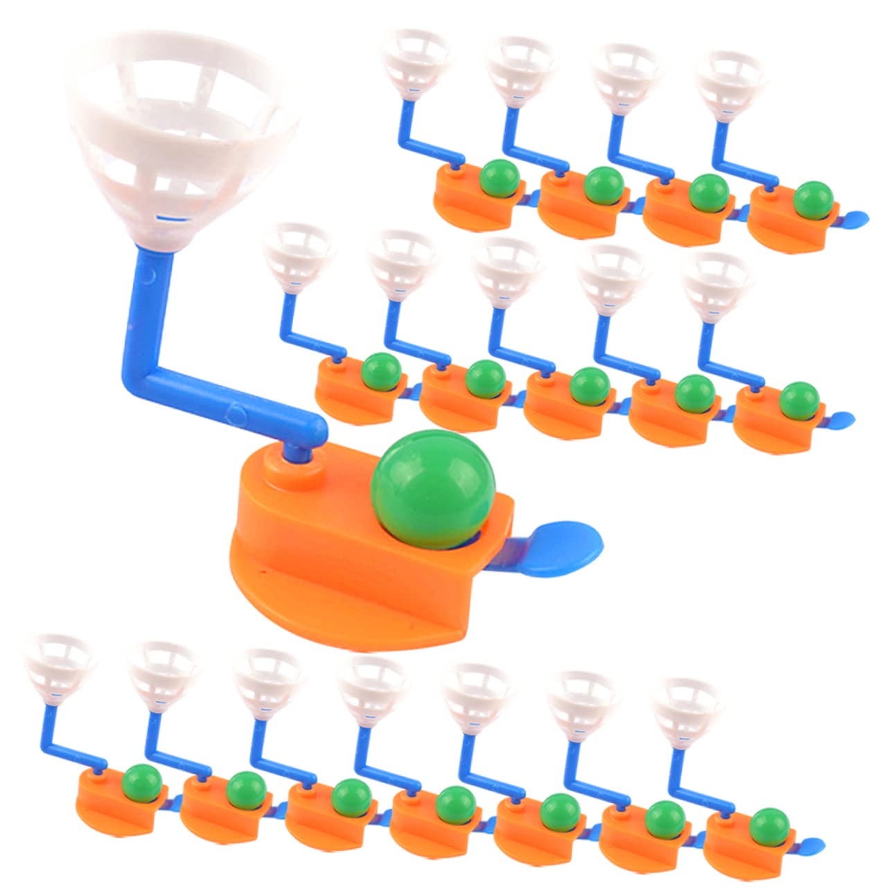 CIYODO 18Pcs Interactive Finger Basketball Tabletop Basketball Game for Fun Indoor Sports Activity Develops Hand Eye Coordination and Fine Motor Skills