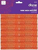 Diane Mesh Hair Rollers Orange Size 7/8' Diameter X 2-1/2' Long