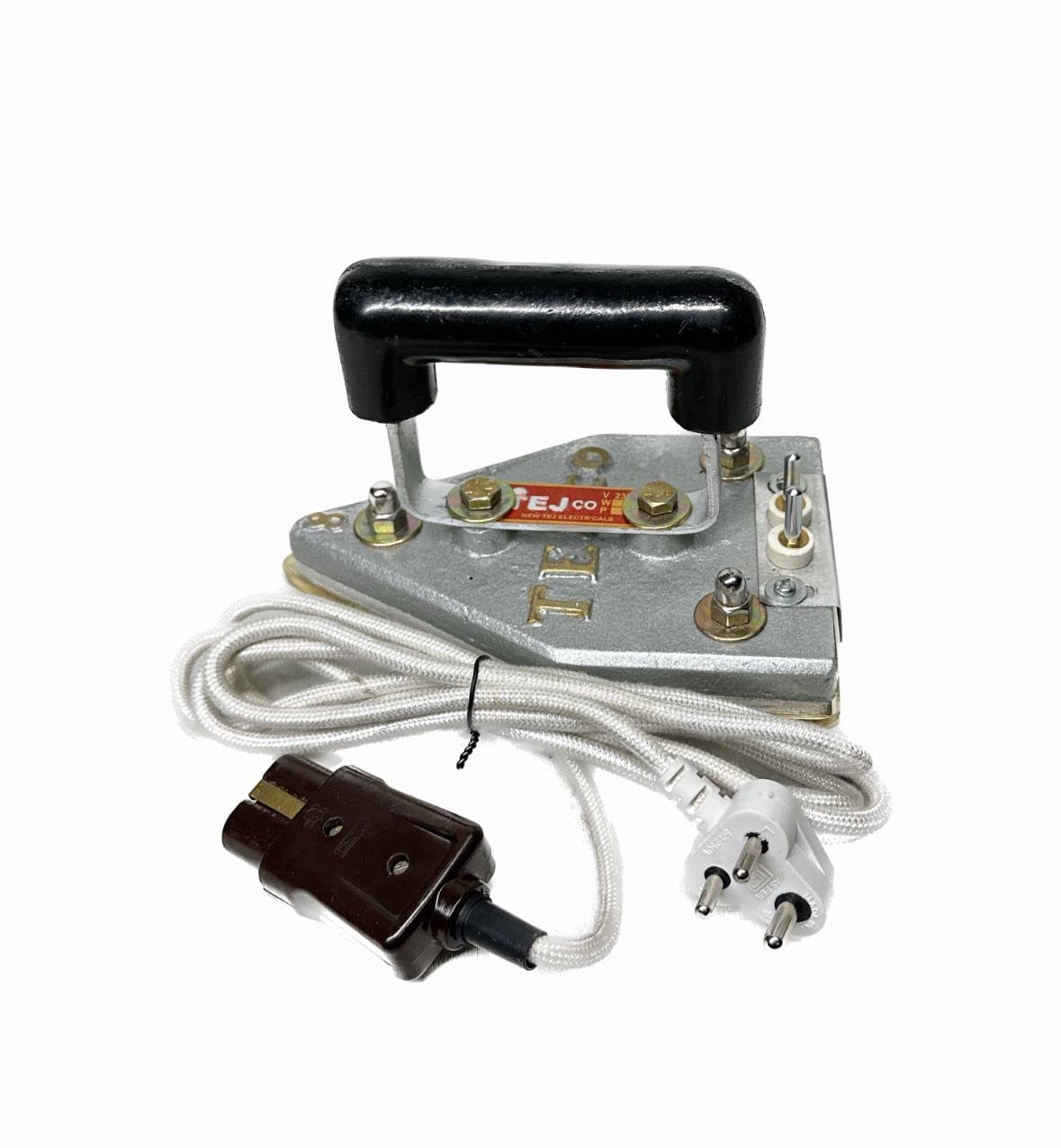 COBtech -TEJCO Tailoring iron 8 pound brass base [3.25 kg ] ES-300-PRO 700 watt with connection lead wire and connector for tailoring use only