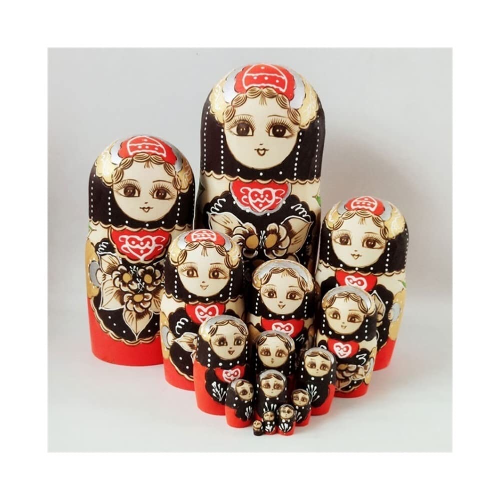 Amazon.co.jp: マトリョーシ ロシアのネスティング人形15個品木の