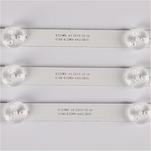 Miniatura 3 de Tiras de retroiluminación de lámparas de TV de 6 Uds. 32PHT400160 HD Kit de barras de TV Bandas LED 4708-K320WD-A4213K01KB-6160 K320WD Reglas para