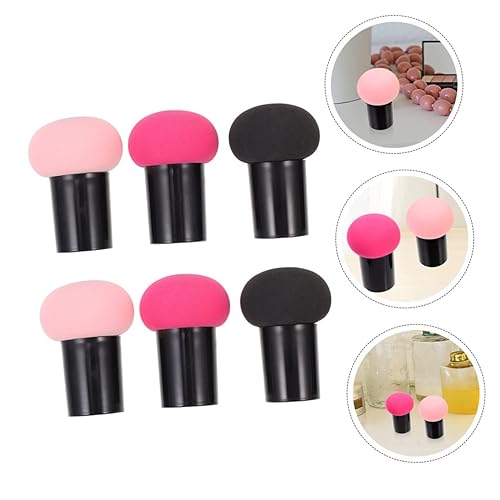 Miniatura 4 de 6pcs maquillaje mezcla esponja polvo soplo cara maquillaje aplicadores seco húmedo polvo Puff Set
