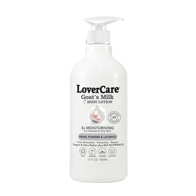 Loção corporal Lover's Care com leite de cabra e pó de pérola, 800 mL