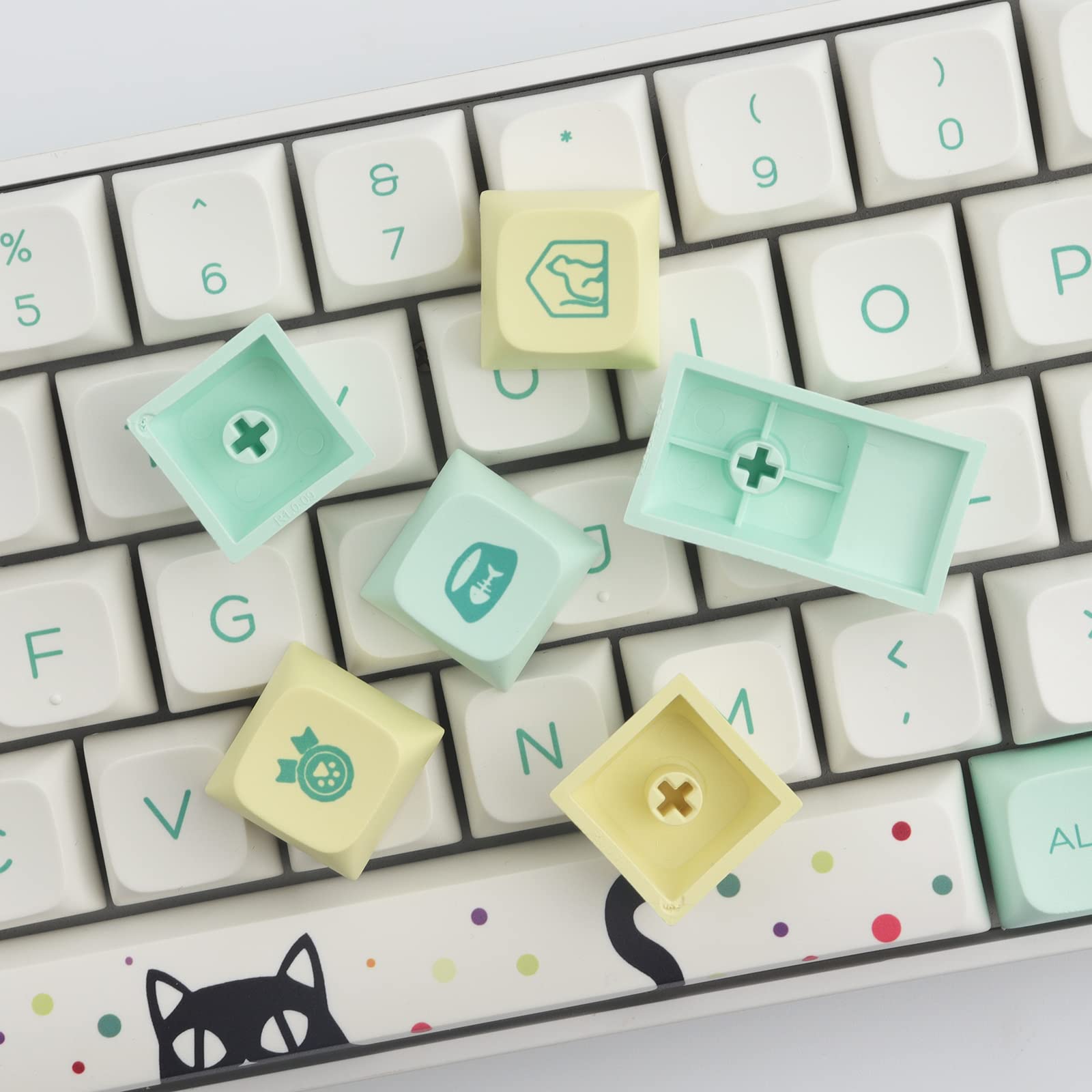 Nasadki klawiszy, 140 klawiszy sublimacja barwnik profil XDA nasadki klawiszy niebieski zestaw klawiszy do przełączników Cherry MX układ ISO/ANSI klawiatury mechaniczne