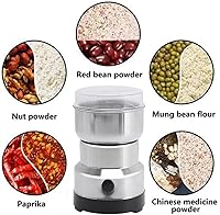 Vista 5 de Molinillo eléctrico de grano de 110 V 220 W, molinillo de hierbas de especias de alta velocidad para molienda de especias de grano de café de nuez