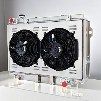 4 Row Radiator Shroud Fan Compatible with Toyota Landcruiser 80 Series HZJ80 HDJ80 4.2L Diesel 1990-1998