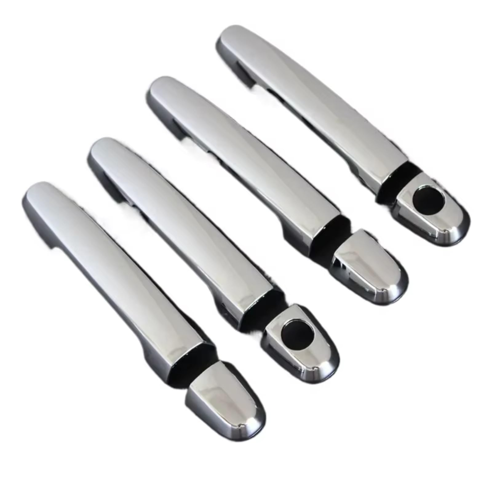 Zcxfdthf Chrome Door Handle Covers Part Compatible With Toyota For Hilux For Vigo 2005-2014 Car Exterior Door Handle Cover Styling Accessories Set(Chrome)