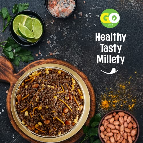 Image of GO LIFE Ragi Namkeen (250G) | Healthy & Tasty Millet Snack | Roasted Not Fried, Protein-Rich, High Fiber, Gluten-Free, Zero Preservatives | Perfect Diet Snack | Anytime Snacking