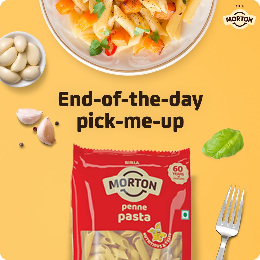 Morton Macroni Pasta | Premium Pasta Made With 100% Durum Wheat | Rich In Protein And Fibre | Free From Artificial Colour, Flavour or Preservatives | 100% Vegetarian | Healthy Macroni Pasta - 450gm(Pack of 2) - Image 2 thumbnail
