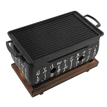 Amazon.co.jp: OKJHFD 耐熱和風BBQコンロ ステンレス炭コンロ