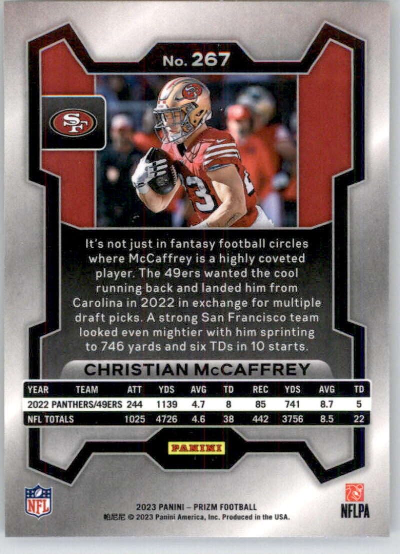 Amazon.com: 2023 Panini Prizm #267 Christian McCaffrey NM-MT San