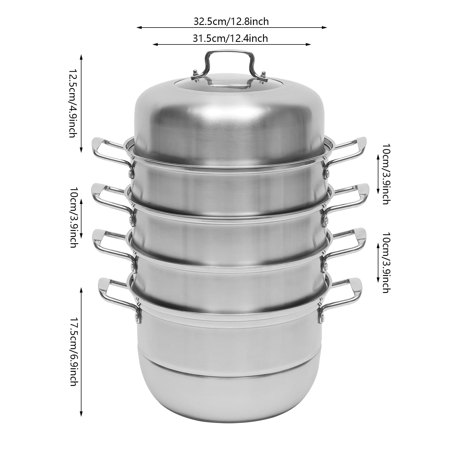 Amazon.com: 5 Tier Multi Tier Layer Stainless Steel Steamer Pot
