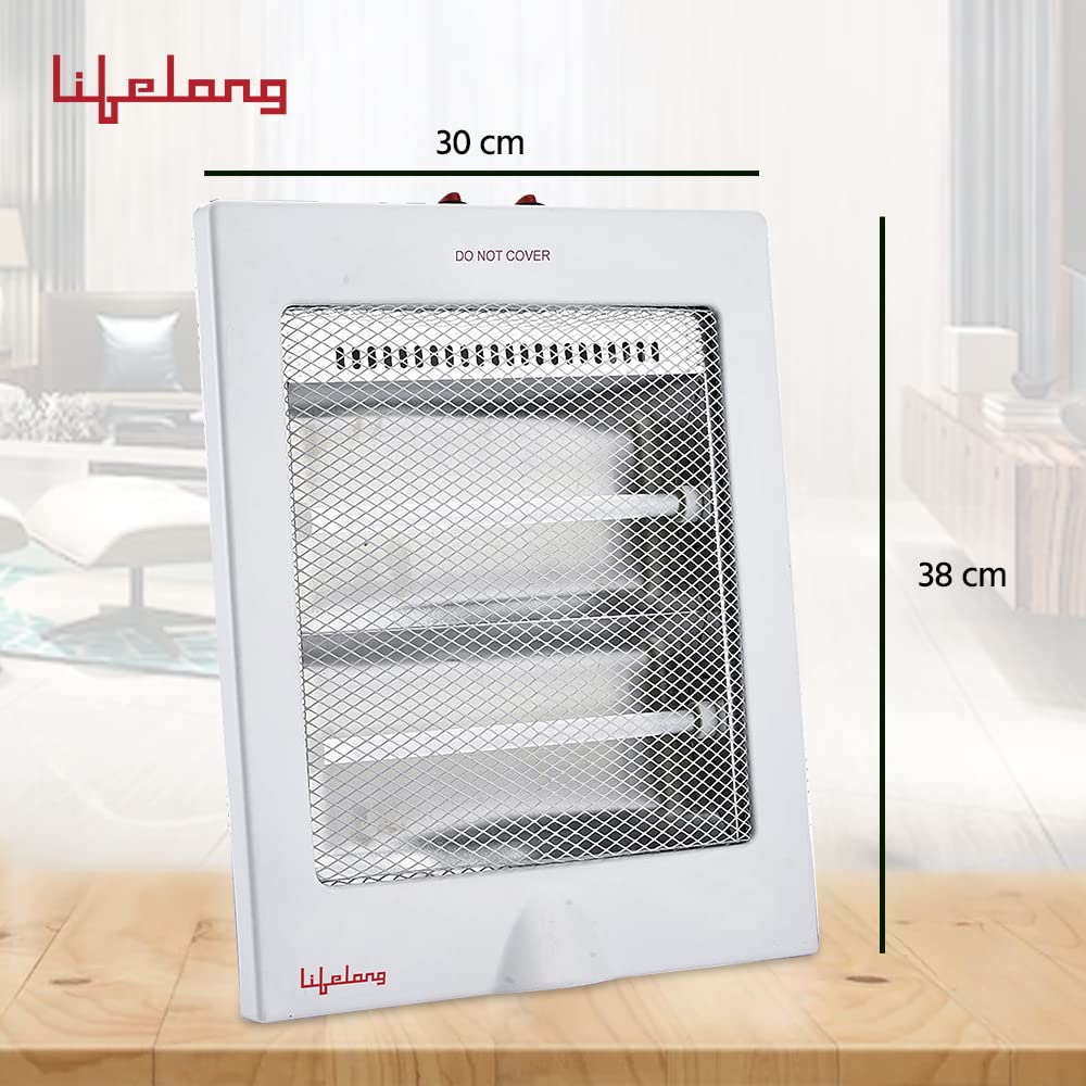 Buy Lifelong LLQH922 Regalia 800 Watts (ISI Certified) Quartz Room Heater  with 2 Power settings, Overheating Protection, 2 Rod Heater (1 Year  Warranty, White) Online at desertcartINDIA