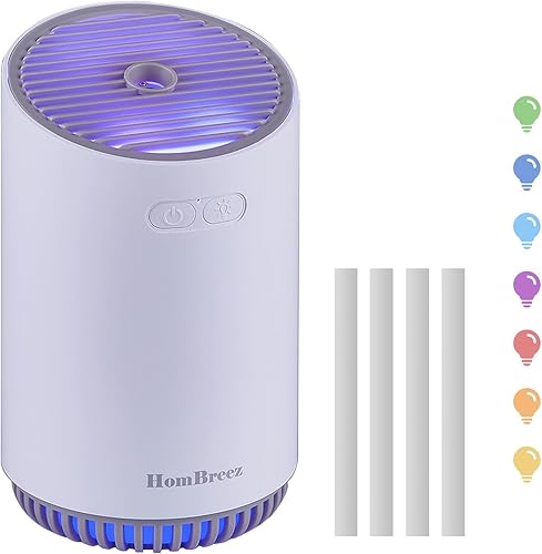 Mini humidificador, humidificador de niebla fría para bebé, humidificador de aire pequeño de 10.8 fl oz para plantas de dormitorio, humidificador