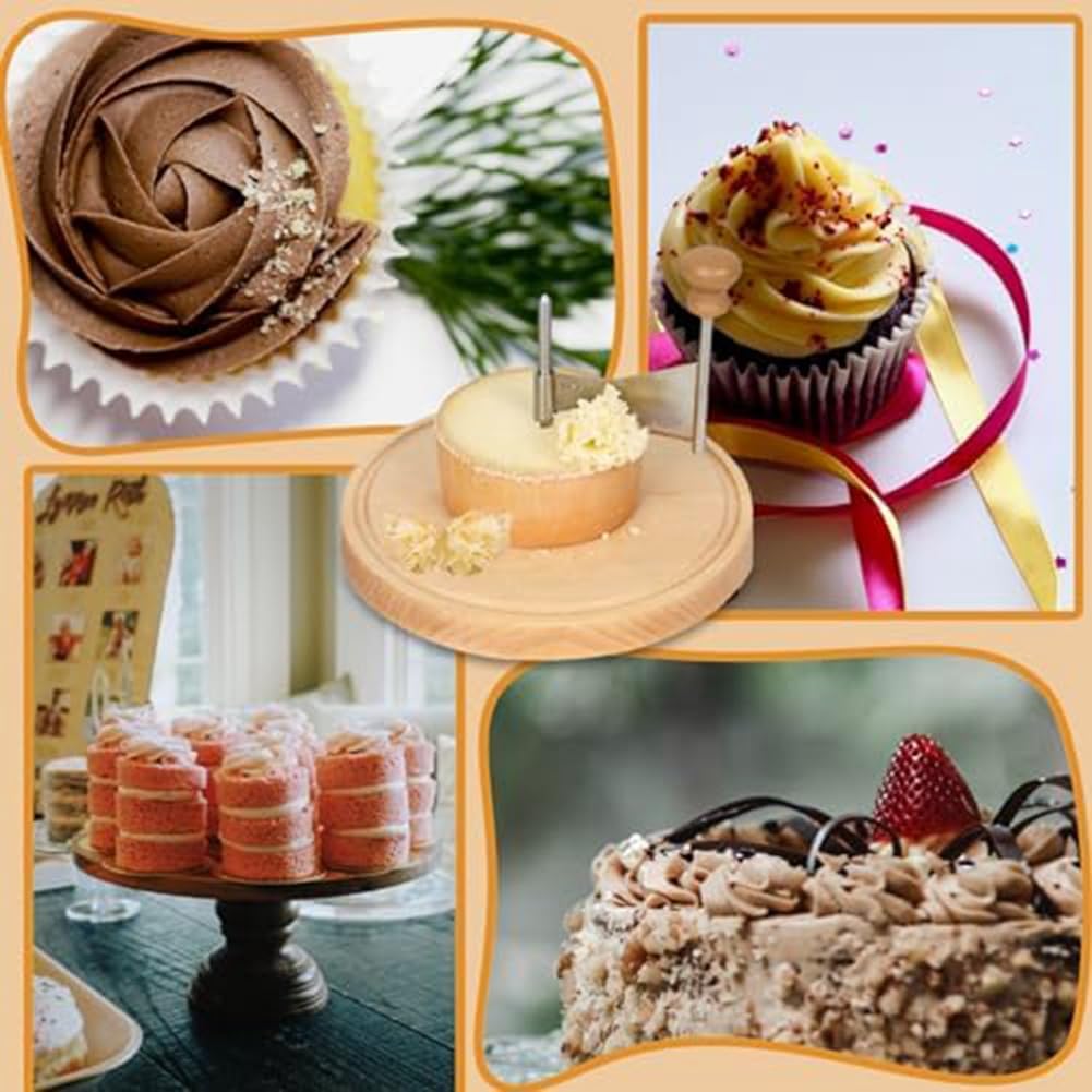 TKOWTB Cheese Shaver Perfect for de Moine Cheese & Chocolate, Multifunctional & Rust-Proof