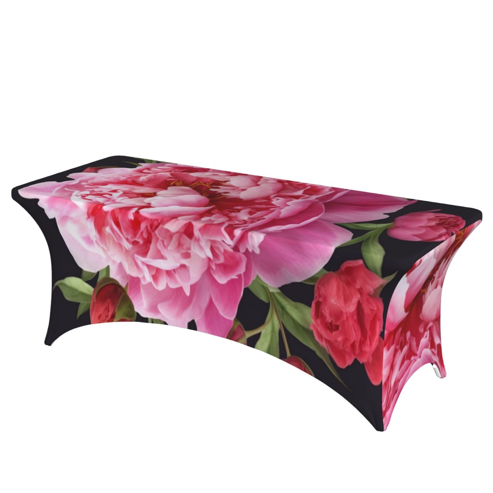 Nappe pivoine de jardin stretch pour supprimer les plis sur table 1,8m