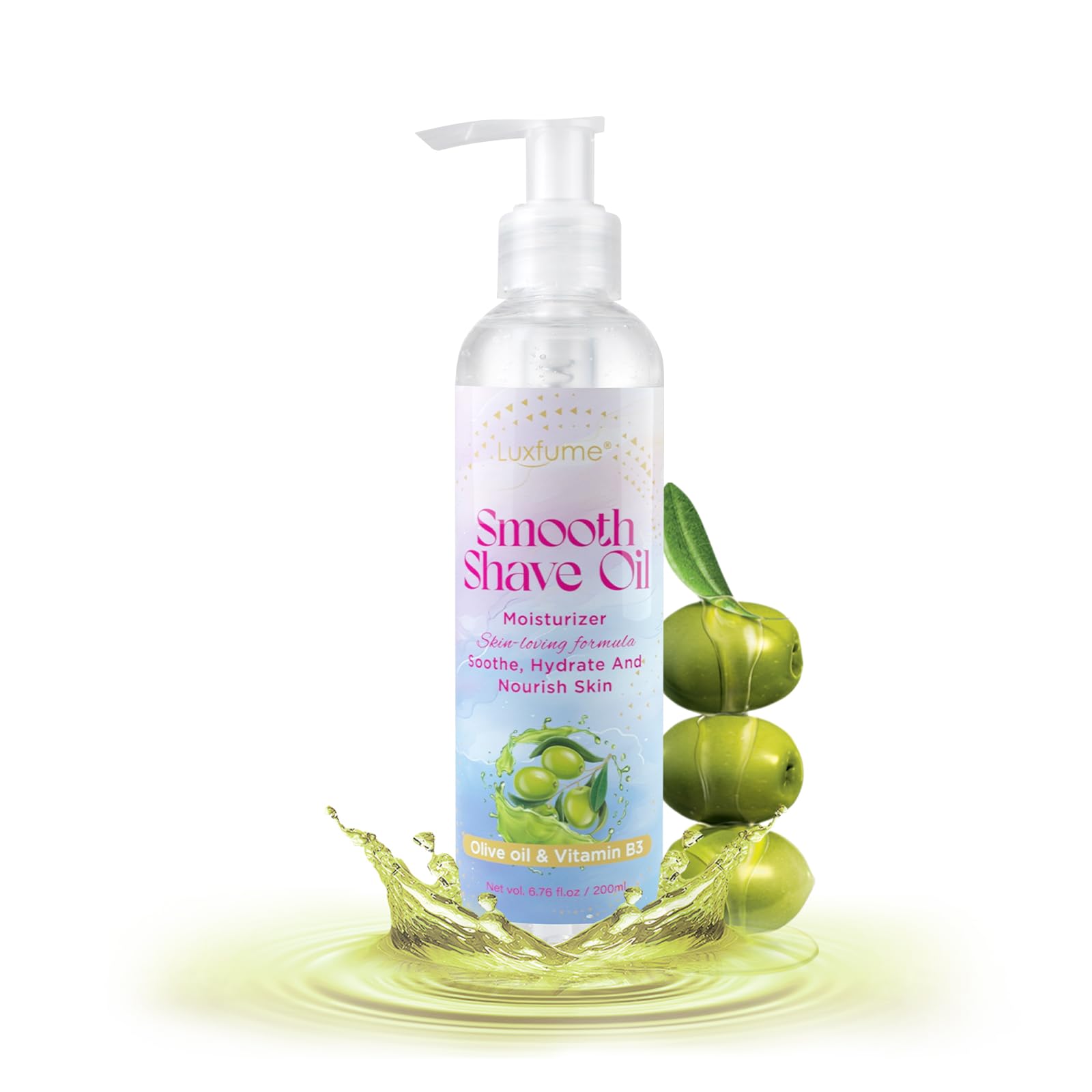Shave Oil for Women with Olive Oil & Vitamin B3