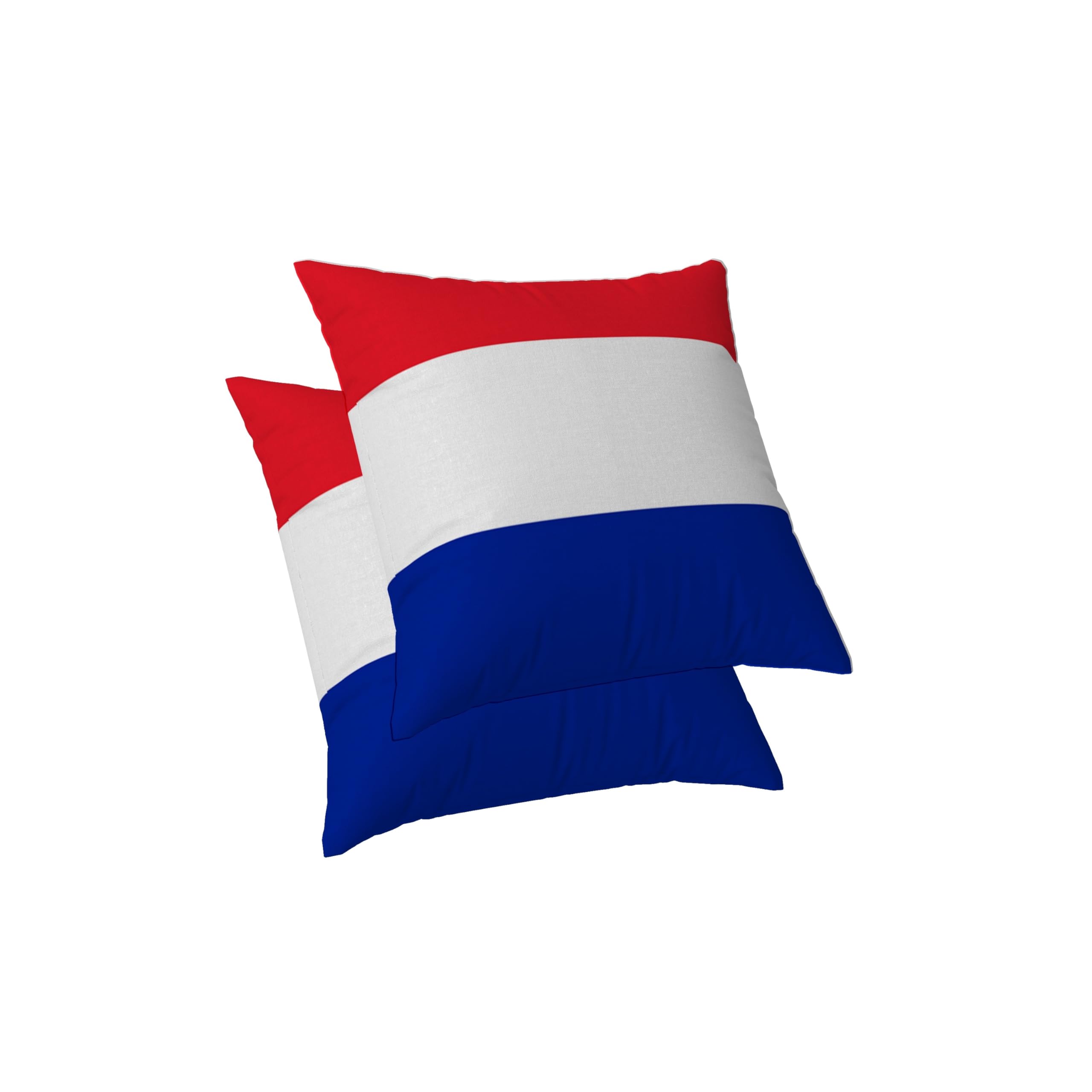 ggaimwf Flag Cushion Cover Netherlands Flag Cushion Cases for Sofa Patriotic National Flag Pillow Covers Home Decorative Throw Pillowcase with Invisible Zip Chair Bedroom Living Room 45x45cm Set of 2