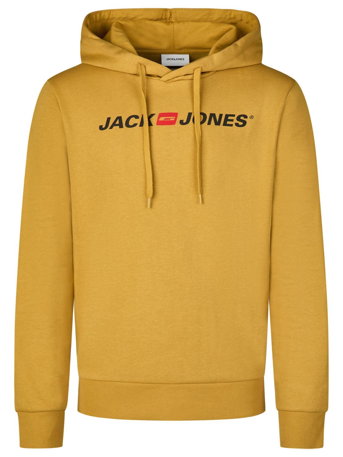 JACK & JONES JJMORTY Sudadera con Capucha para Hombre con Estampado Regular Fit Sudadera con Capucha Sudadera Verde Amarillo Gris Rojo S M L XL XXL 3XL