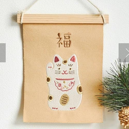 正月飾り 招き猫タペストリー