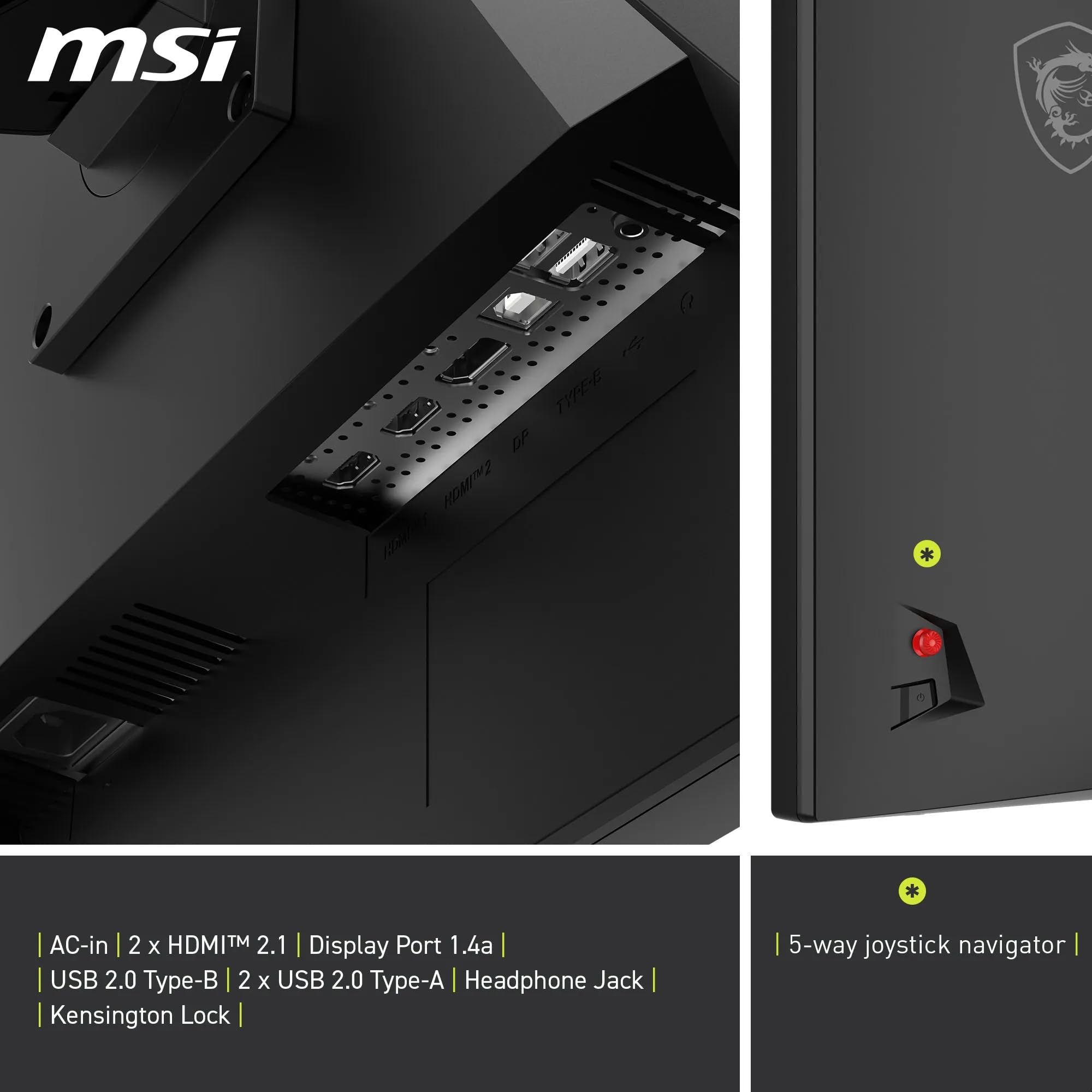 MSI MAG 322URDF E16 Écran Gaming 31.5" Dual-Mode UHD/FHD | Dalle Rapid IPS 3840x2160, 160/320Hz, 0,5ms, compatible VESA, HDMI, DisplayPort, Adaptive-Sync