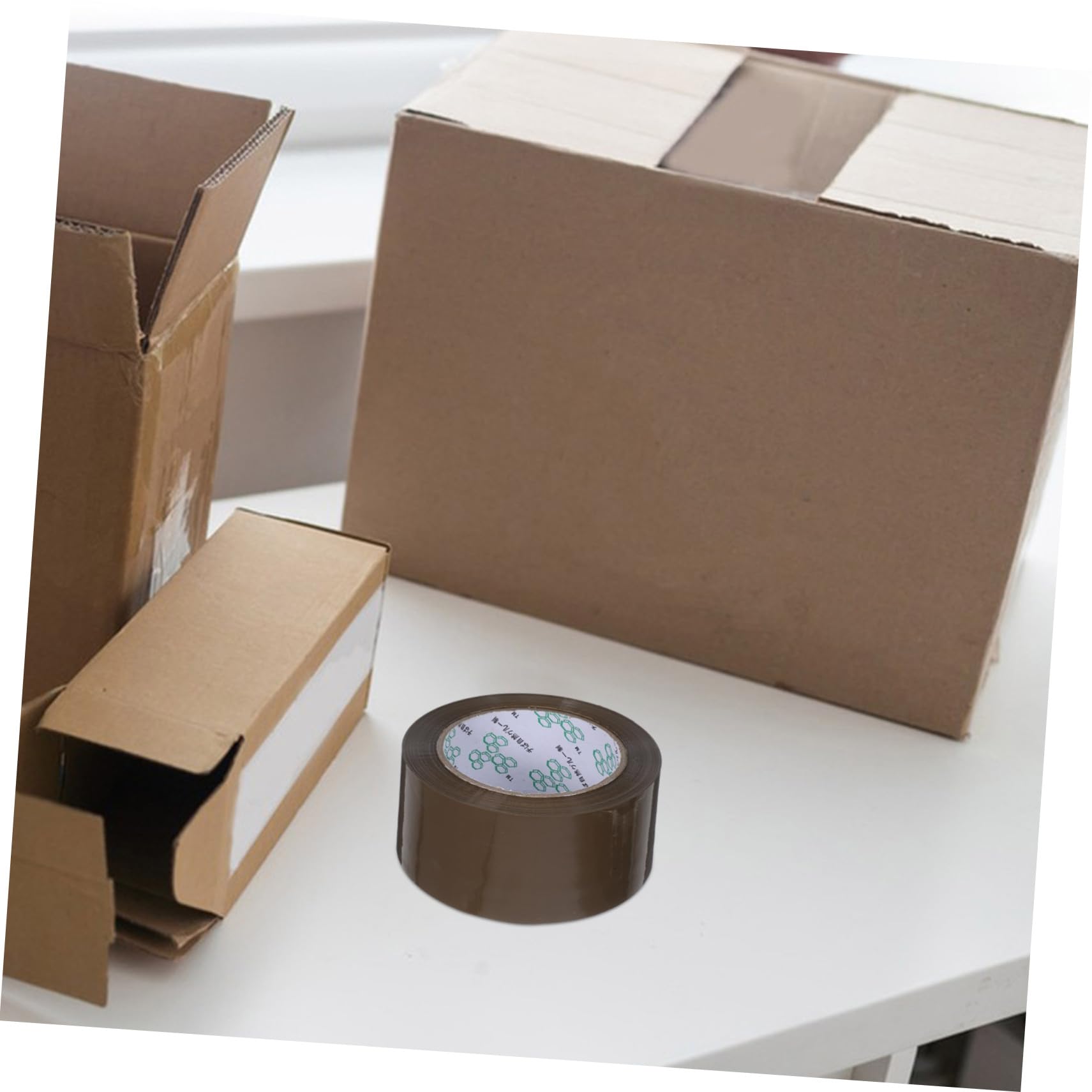 5 Rollen Verpackungsklebeband Starkes Packband für Versand Umzug und Büro Braunes Klebeband mit Hoher Haftkraft Vielseitig Einsetzbar für Kartonversiegelung und Sichere