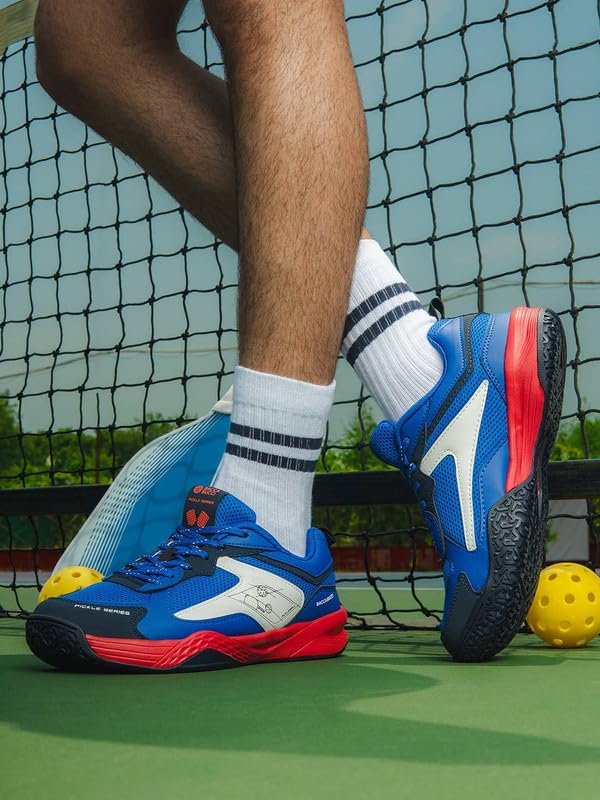 Image of Bacca Bucci Pickle Series Court Sneakers with Ortholite Eco Insoles Serve Style & Smash Comfort-India's First Co-Branded Pickleball Sneakers
