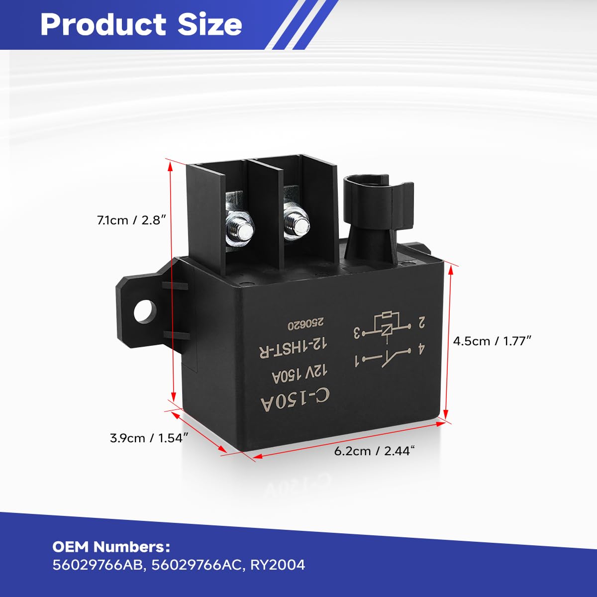 V23132-A2001-B200 High Current Relays & Modules; 12V 120A 1 Form A; SPST-NO