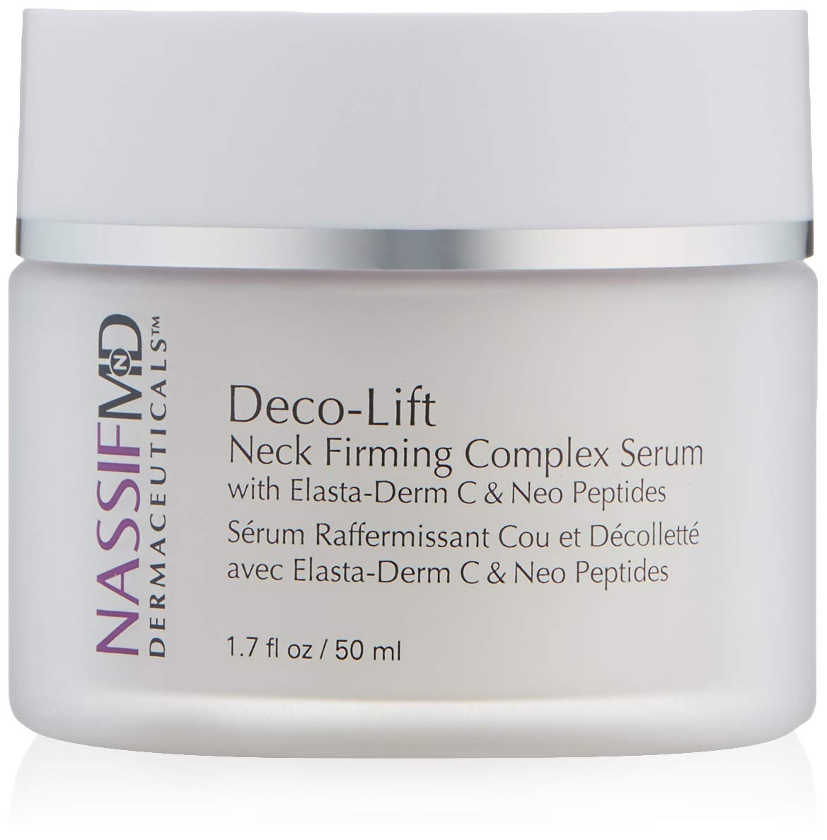 NassifMD Deco-Lift Neck Firming Cream and Lifting Complex Serum, Neck Tightening Cream for Neck Firming, Neck Wrinkle Cream for Saggy Neck, Neck Firming Cream Tightening Lifting Sagging Skin
