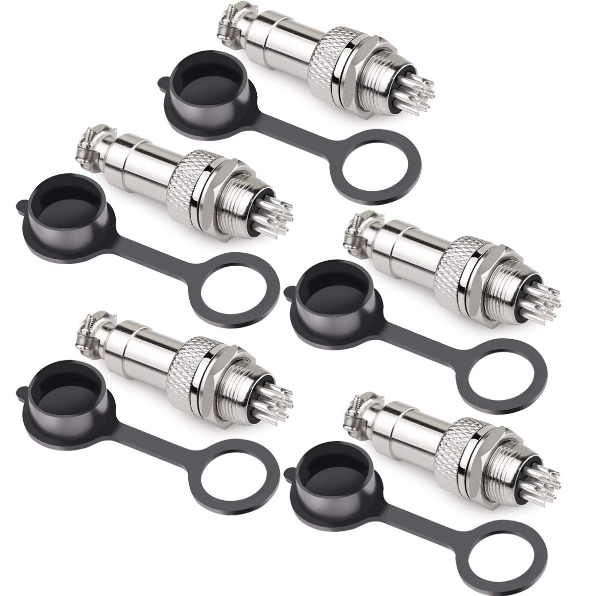 Amazon.com: DIYhz GX12 7 Pins Panel Metal Mount Circular Metal