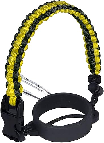 FLYOGA Correa de mango de paracaídas 2.0 para Hydro Flask 2.0 de boca ancha para botellas de agua con nuevo soporte de anillo de seguridad, 12