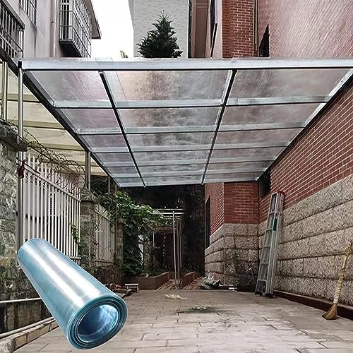 1,5 x 1 m Polycarbonat-Dachplatte für Gewächshaus, Frühbeet, Überdachung, leicht zu biegen und zu schneiden, regenfester Schutz, Poly-Kunststoff-Verkleidung und Carport-Überdachung (1,5 x 1 m)