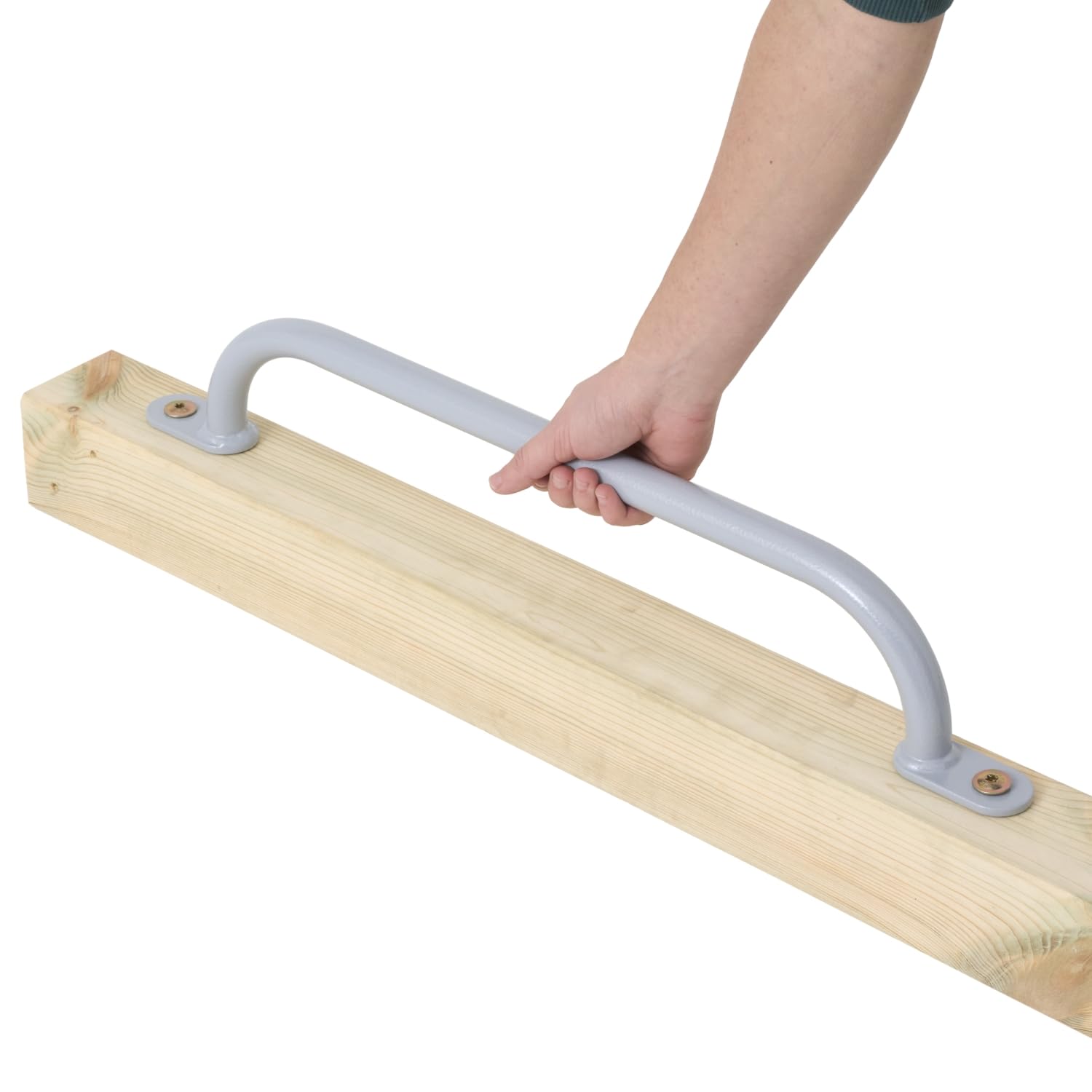 TRIBECCO Lot de 4 poignées d'escalade pour l'extérieur et l'intérieur - En métal - Pour aire de jeux, cadre d'escalade, tour de jeux, lit mezzanine, échelle et mur d'escalade dans la chambre d'enfant