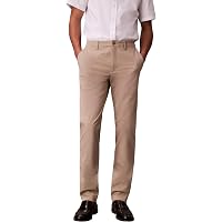 Calvin Klein Uomo Pantaloni Chino Comfort Cotton Slim Fit, Beige (Vintage Khaki)