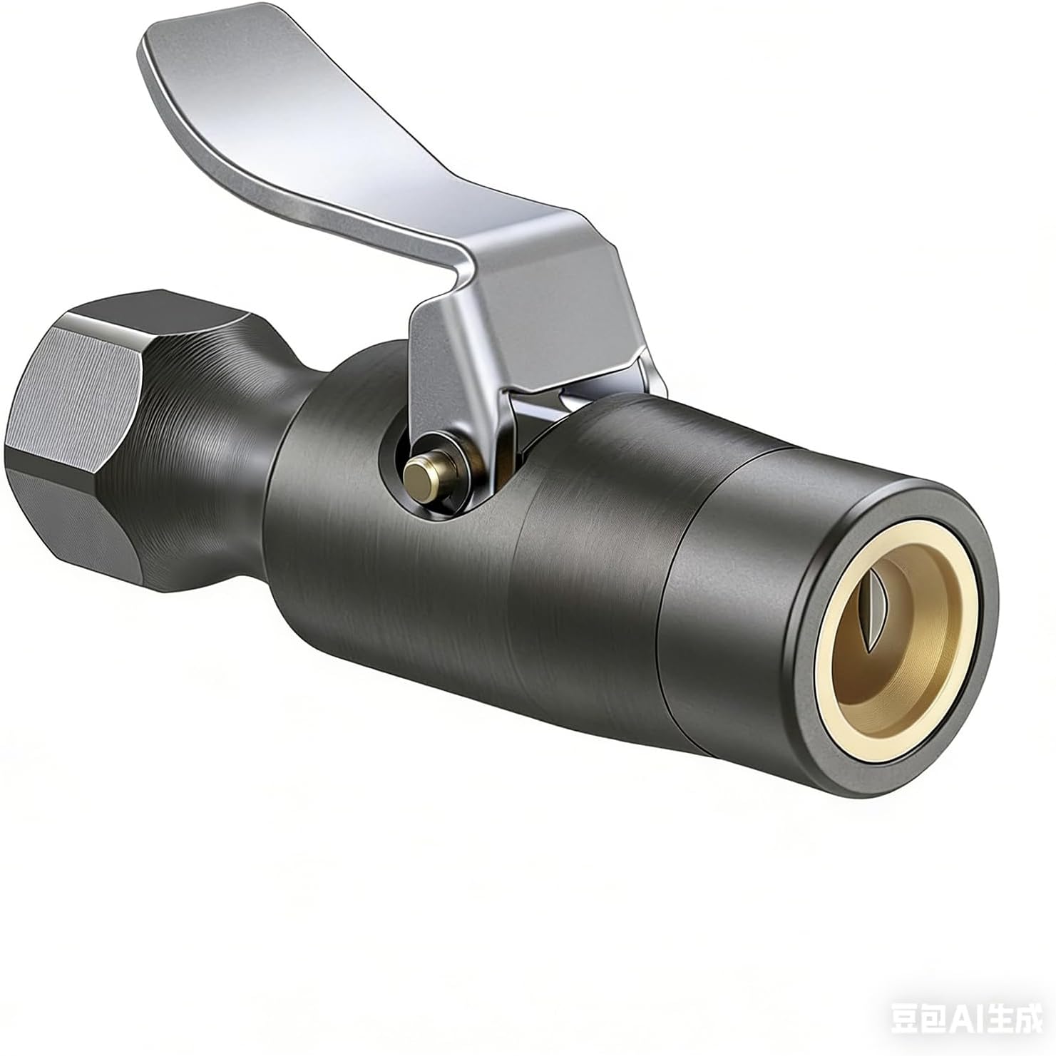 Heavy Duty Air Chuck, with Double Jaws Lock, Heavy Duty Brass and Stainless Steel Air Chuck with Clips for Inflator Gauge Compressor Accessories