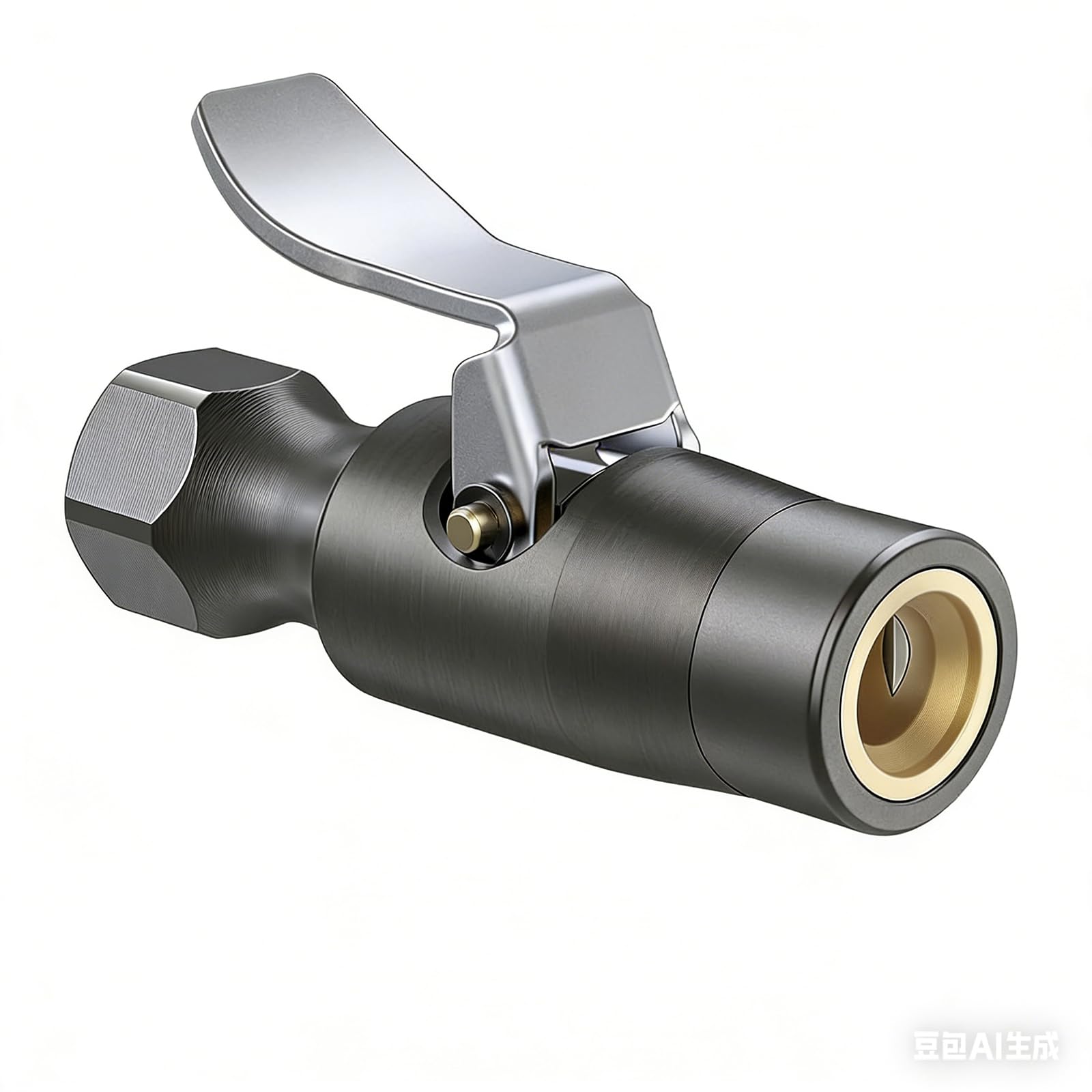 Heavy Duty Air Chuck, with Double Jaws Lock, Heavy Duty Brass and Stainless Steel Air Chuck with Clips for Inflator Gauge Compressor Accessories