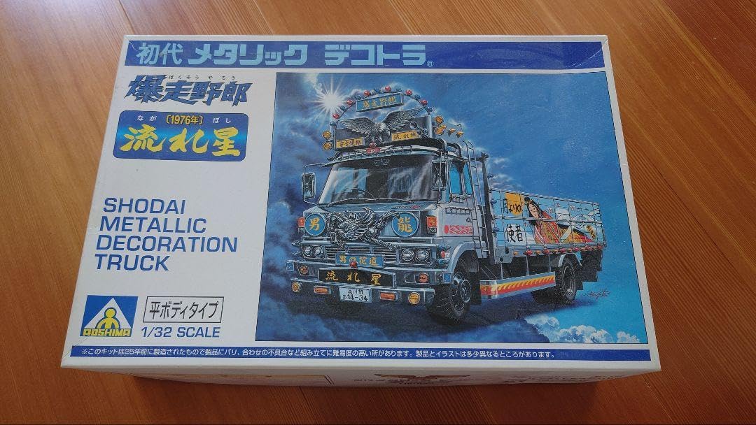 Amazon.co.jp: アオシマ 初代メタリックデコトラ 流れ星 : おもちゃ