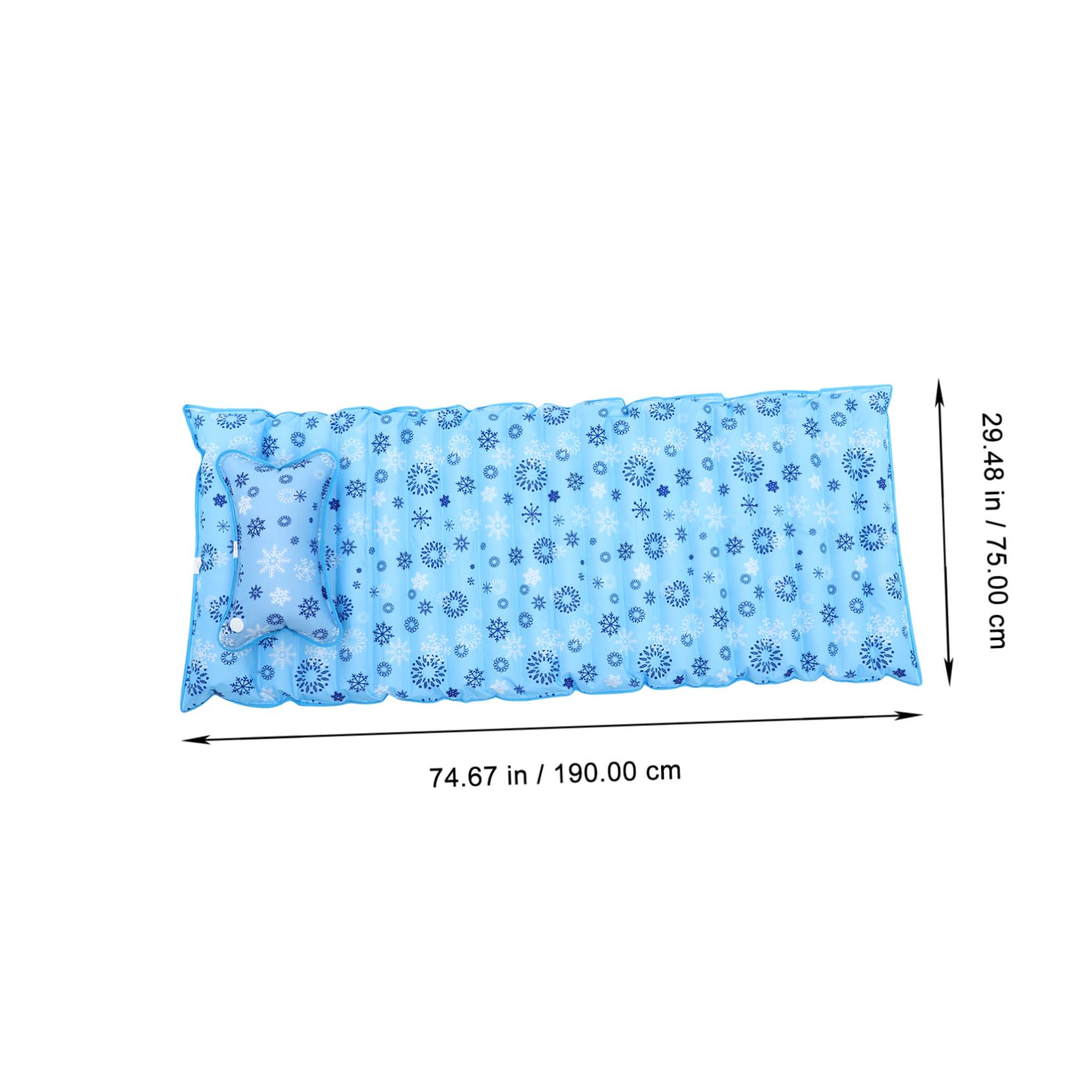 Uonlytech Water Bed Materasso Riempire Acqya in Pvc, e Inodore | Festa Estiva, Materasso Raffreddato ad Acqua, Materasso Raffreddamento per Adulti e Anziani