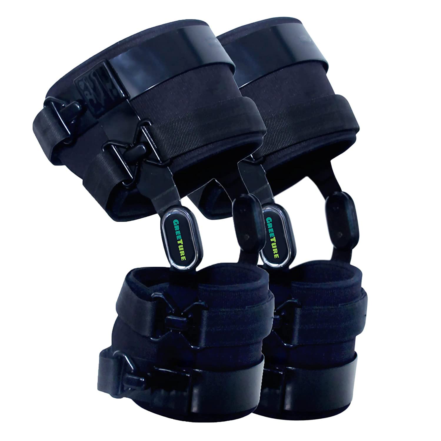 GREETURE Off Loader Knee Brace/Knee Support/Metal hinged Knee Brace for knee pain (Black) (For Both Legs, XX-Large) (B09JC7GKBF) Amazon Price History, Amazon Price Tracker