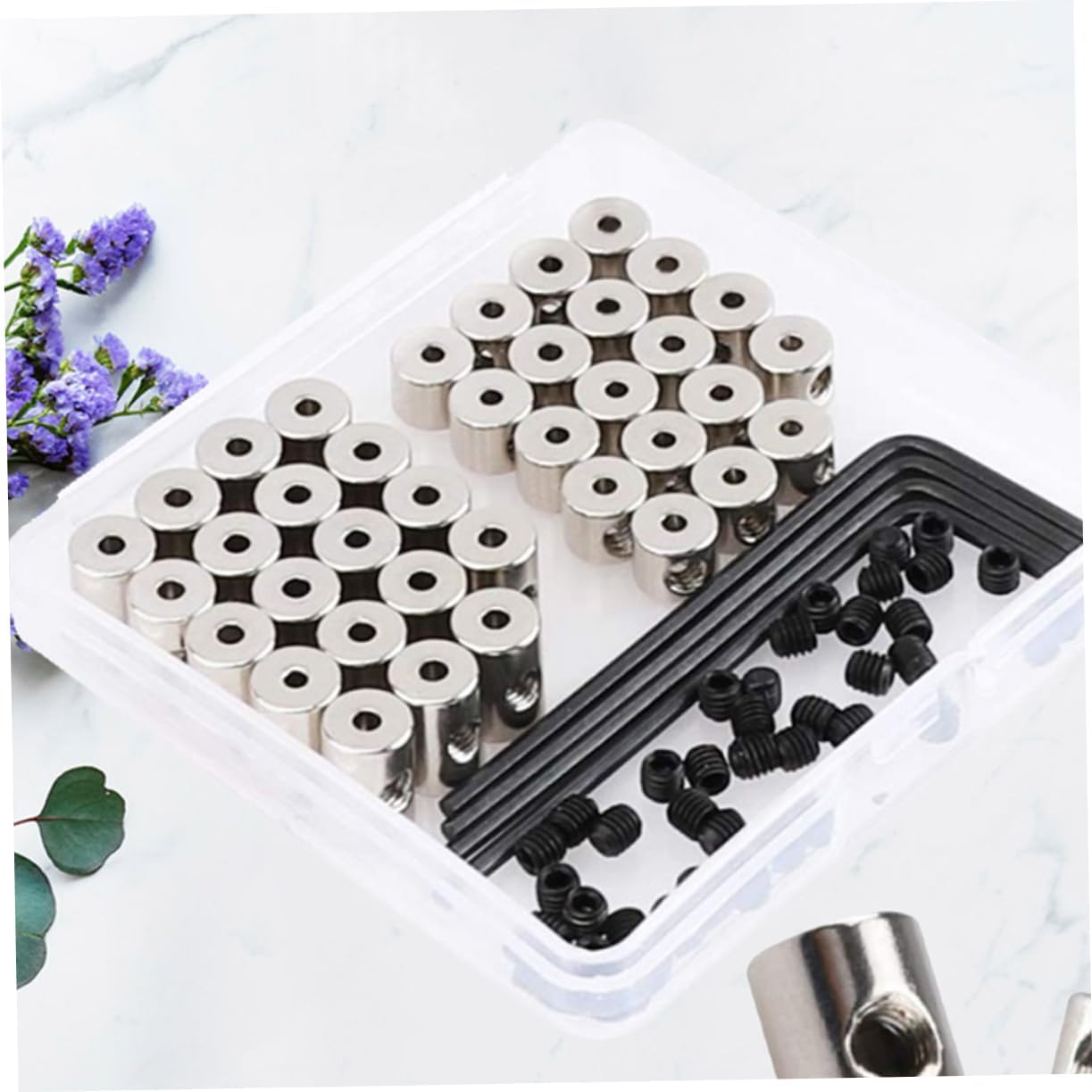 1set Replaceable Locking Pin Backs for Brooches Metal Backing with Wrench for Crafts Jewelry Making and Accessories Kit