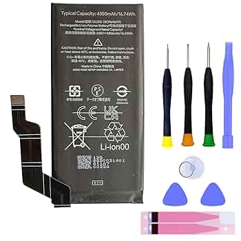 Google Pixel 6a グレー 本体　付属品付き　バッテリー交換済 Amazon | MUKUZI for Google Pixel 6a 互換 バッテリー GLU7G