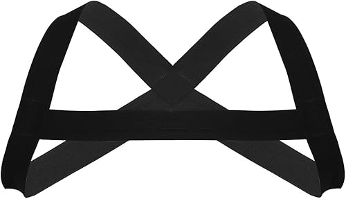 Arnés de pecho de nailon fuerte para hombre, cinturón de soporte de hombro, correa de tirantes, trajes de club