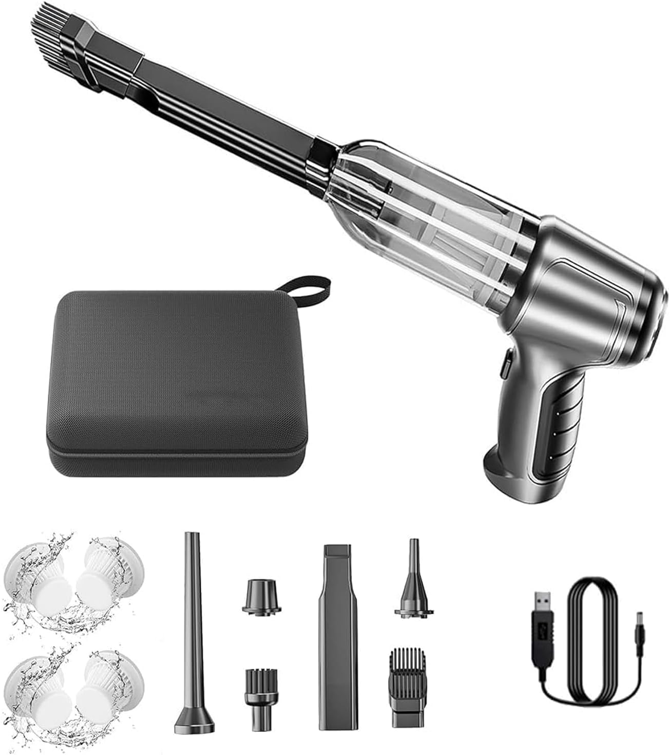 Wireless Car Vacuum Cleaner Strong Suction Handheld Auto Vacuum